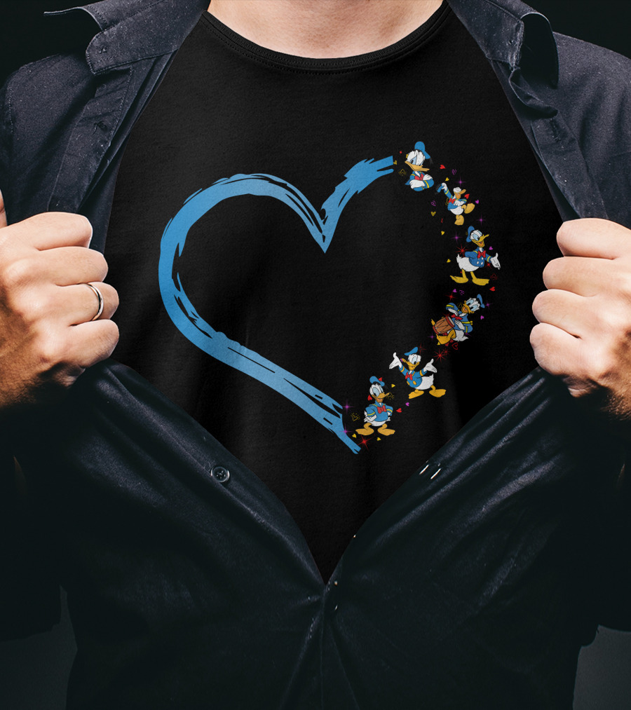 Donald Duck Heart T-Shirt
