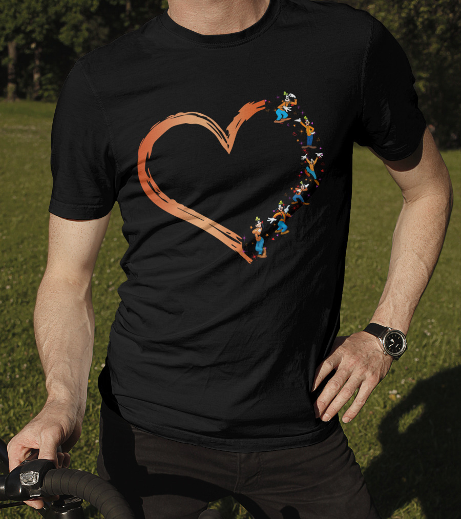 Goofy Heart Brushstroke Disney T-Shirt