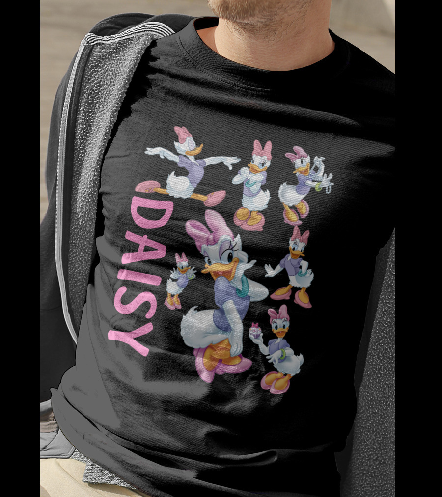 Daisy Duck Colorful Character Poses Collection T-Shirt