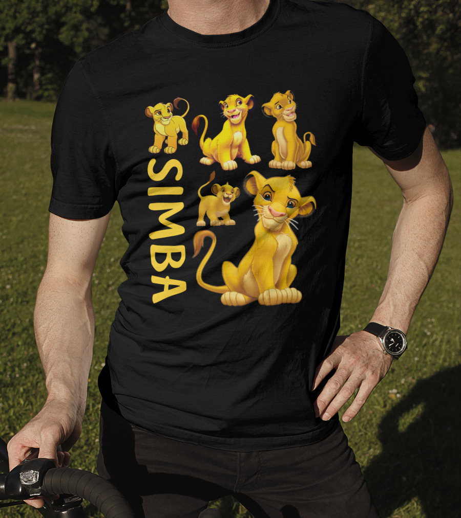 Simba Lion King Cartoon Characters T-Shirt