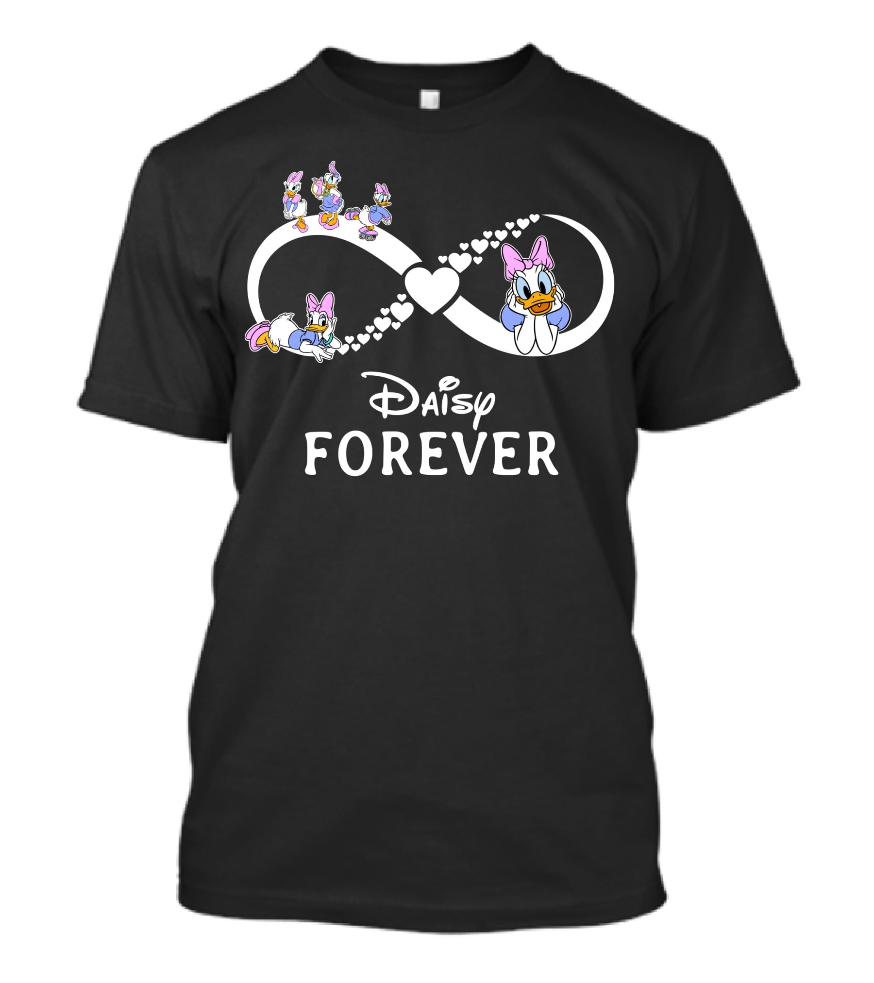Daisy Forever Infinity Heart And Characters T-Shirt