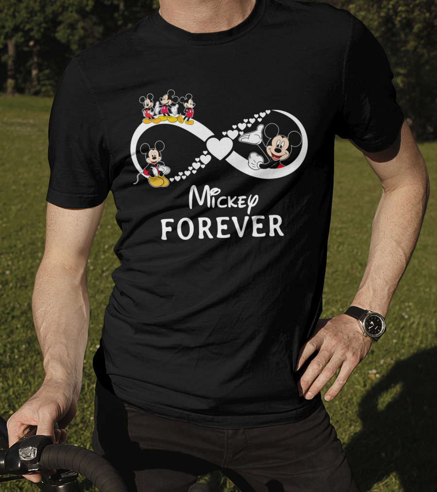 Mickey Forever Infinity Heart Icons T-Shirt