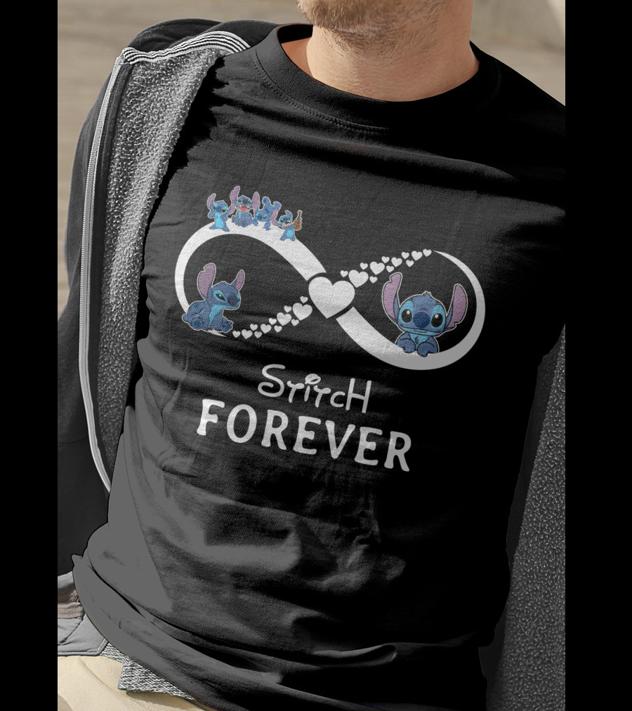 Stitch Forever Infinity Heartful Journey T-Shirt