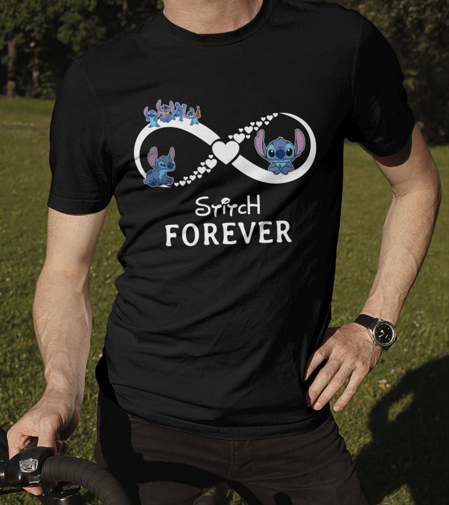 Stitch Forever Infinity Heartful Journey T-Shirt