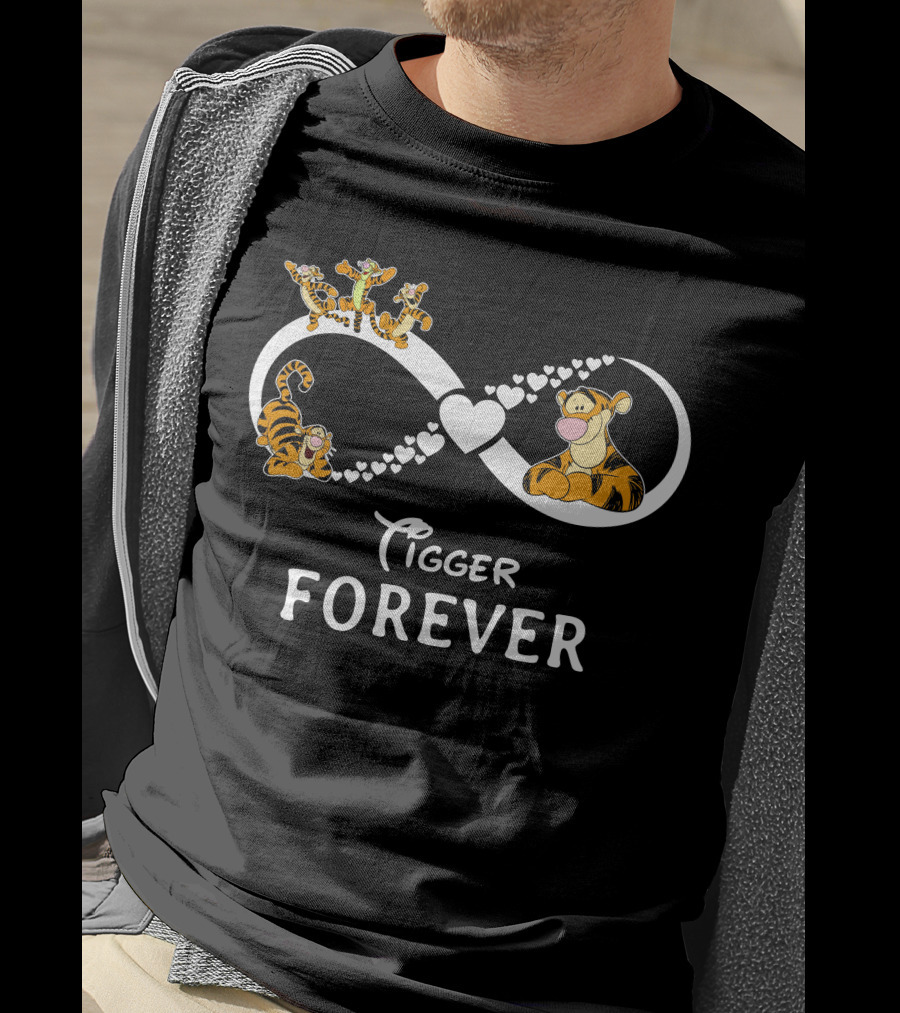 Tigger Forever Infinity Heart And Tigger T-Shirt