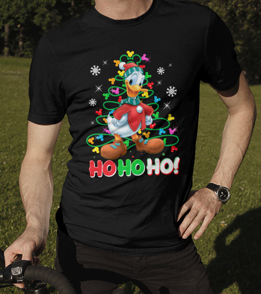 Donald Snowflakes Christmas Ho Ho Ho T-Shirt
