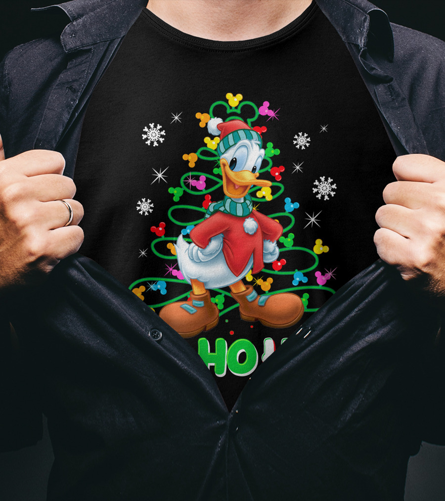 Donald Snowflakes Christmas Ho Ho Ho T-Shirt