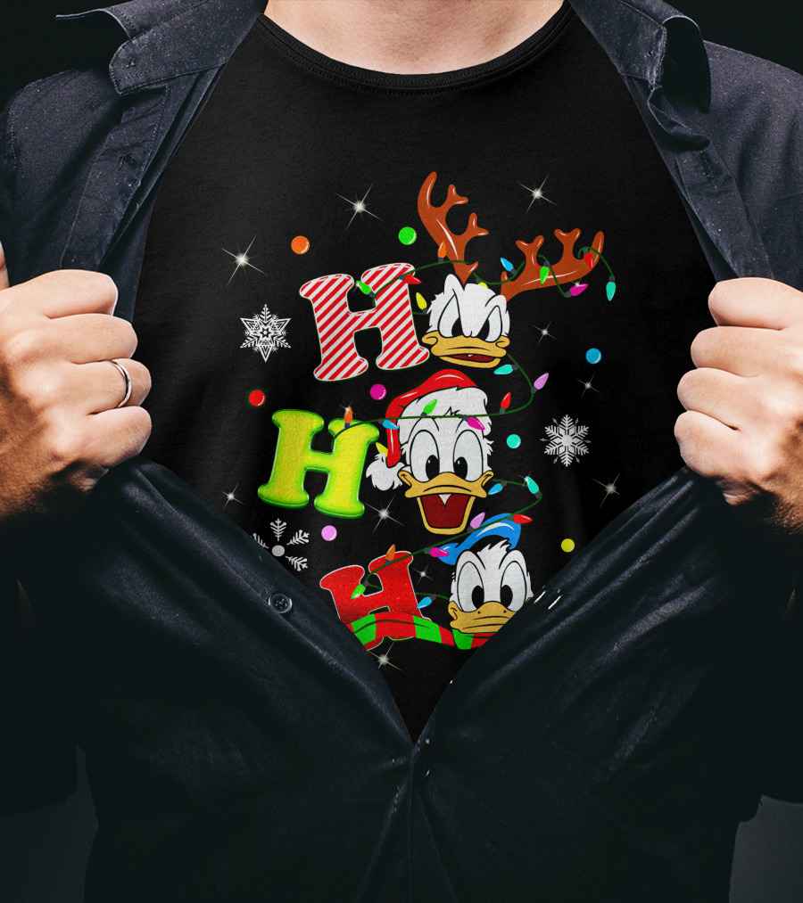 Ho Ho Ho Donald Duck Christmas Festive T-Shirt