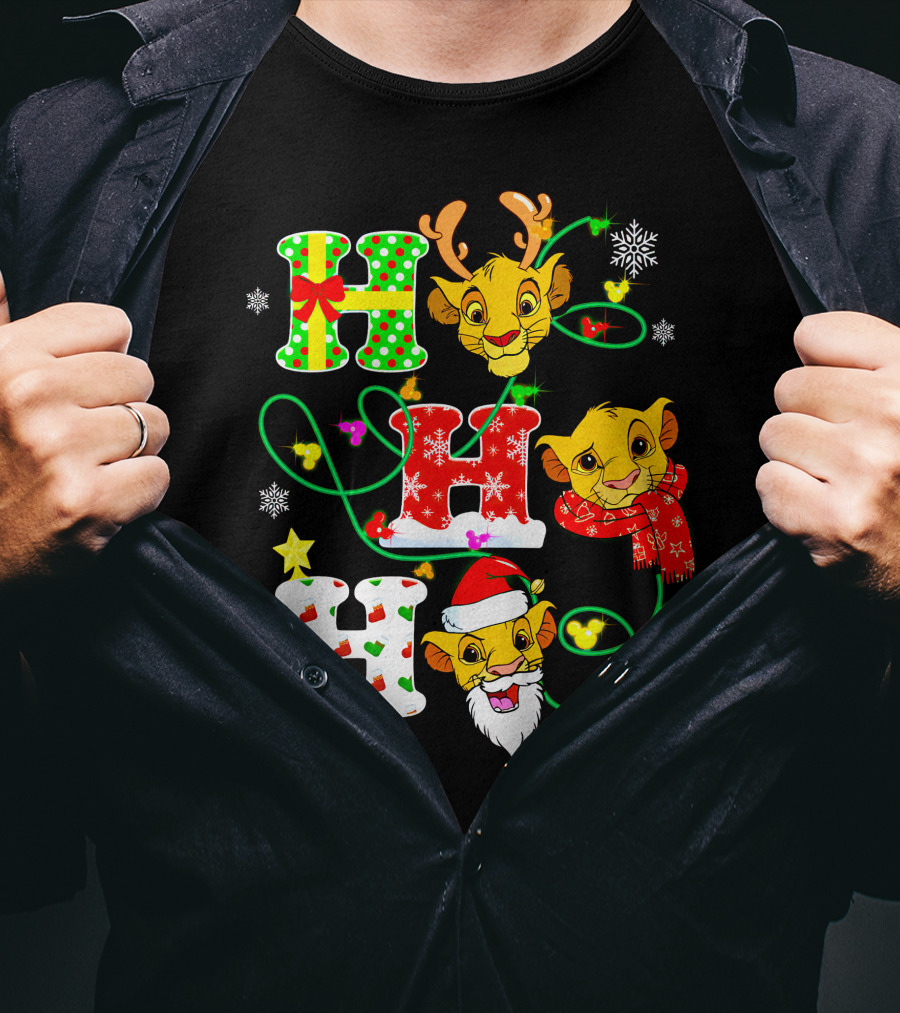 Ho Ho Ho Simba Christmas Holiday Magic T-Shirt
