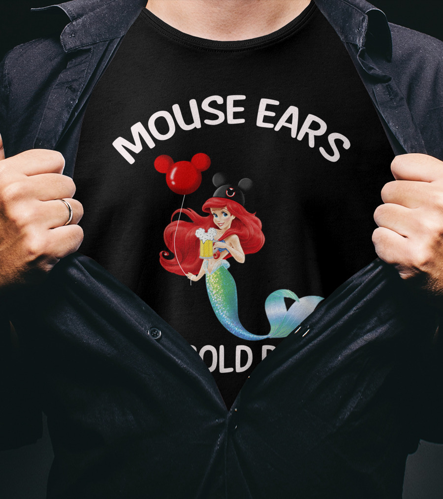 Mouse Ears And Cold Beers Ariel Balloon T-Shirt