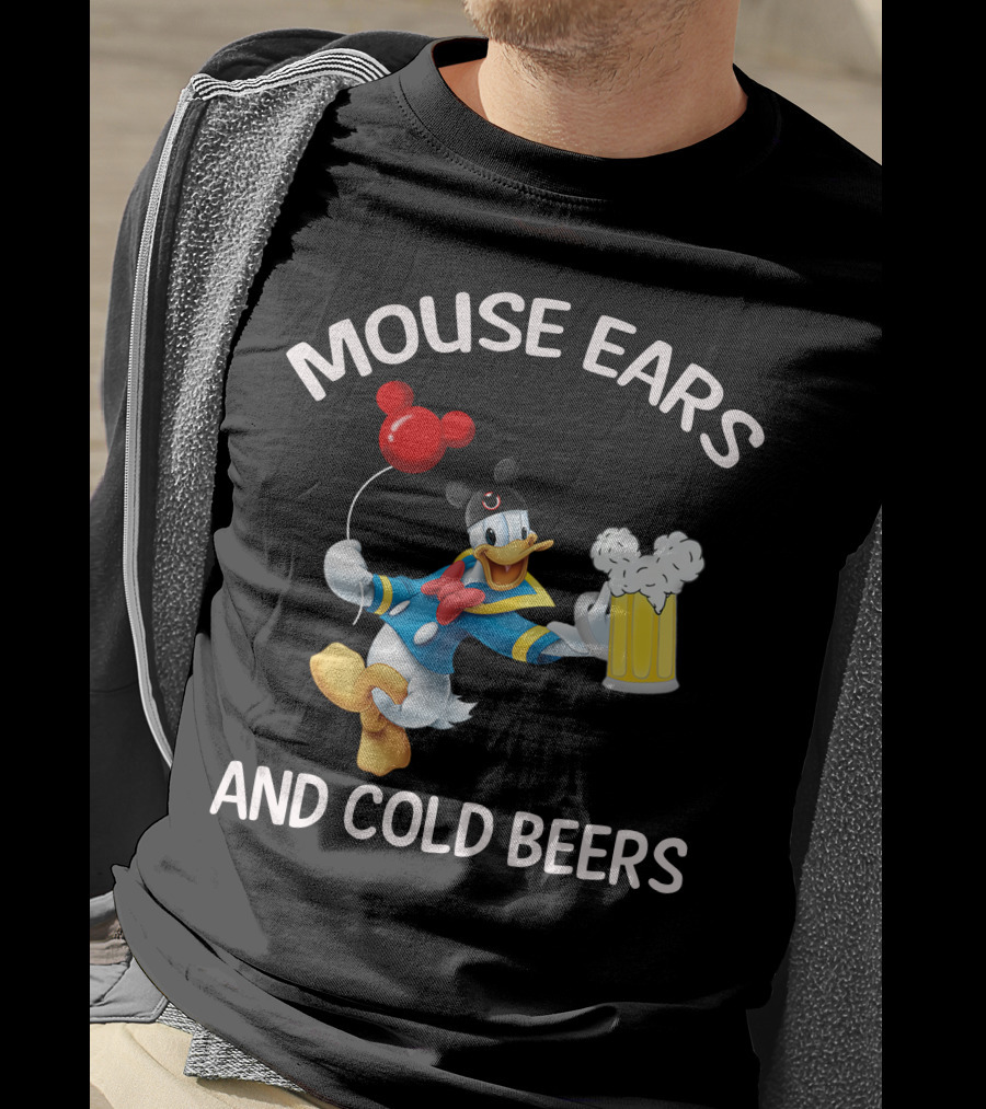Mouse Ears And Cold Beers Donald Duck T-Shirt
