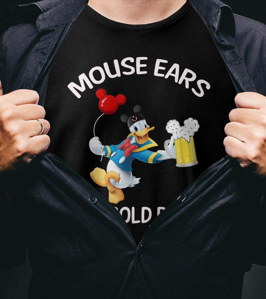 Mouse Ears And Cold Beers Donald Duck T-Shirt