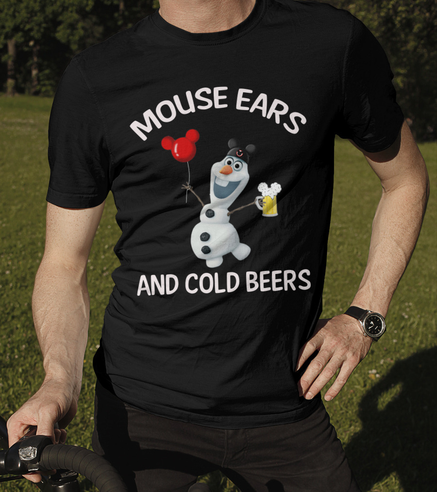 Mouse Ears And Cold Beers Olaf Balloon T-Shirt