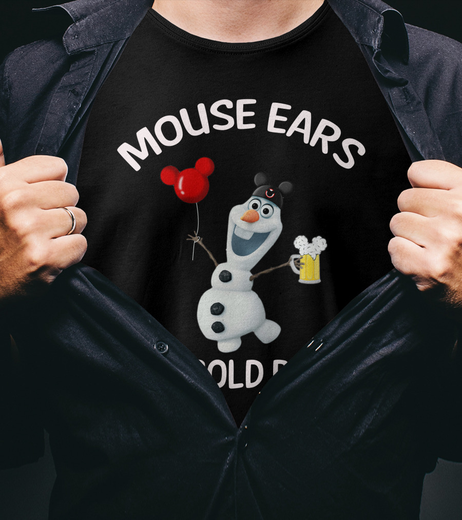 Mouse Ears And Cold Beers Olaf Balloon T-Shirt