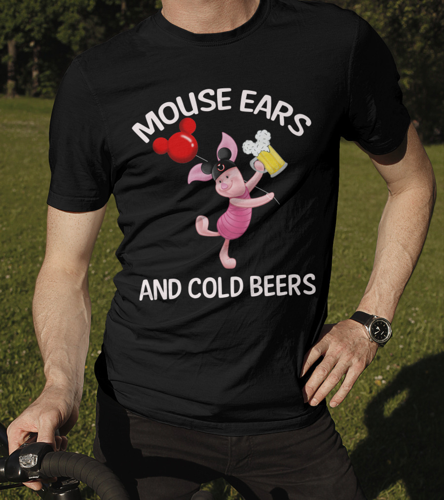 Mouse Ears And Cold Beers Piglet Balloon T-Shirt