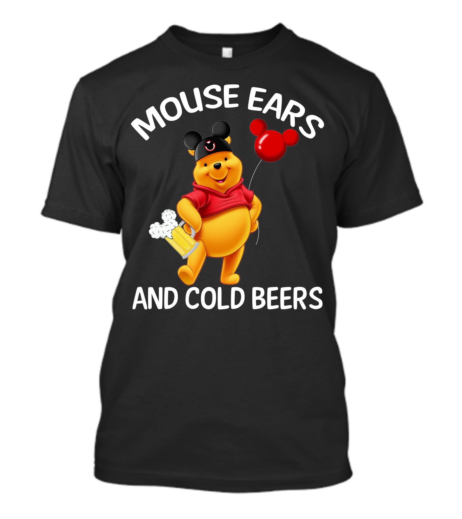 Mouse Ears And Cold Beers Balloon And Mug T-Shirt