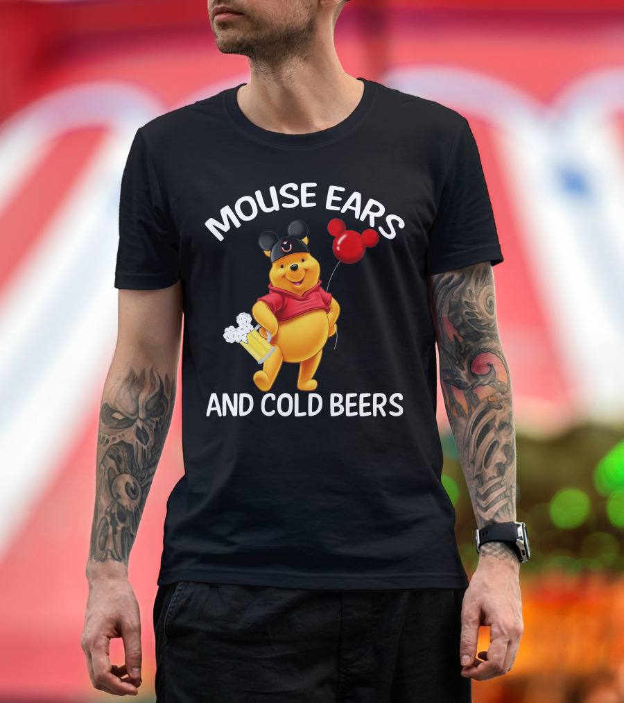 Mouse Ears And Cold Beers Balloon And Mug T-Shirt