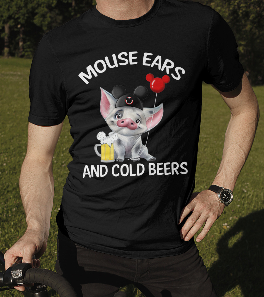 Mouse Ears And Cold Beers Pua Pig T-Shirt