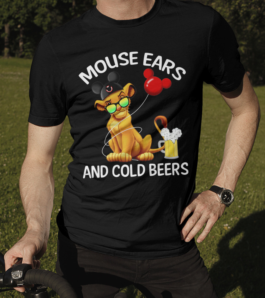 Mouse Ears And Cold Beers Simba Balloon T-Shirt