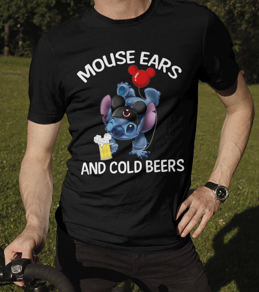 Mouse Ears And Cold Beers Stitch Balloon T-Shirt