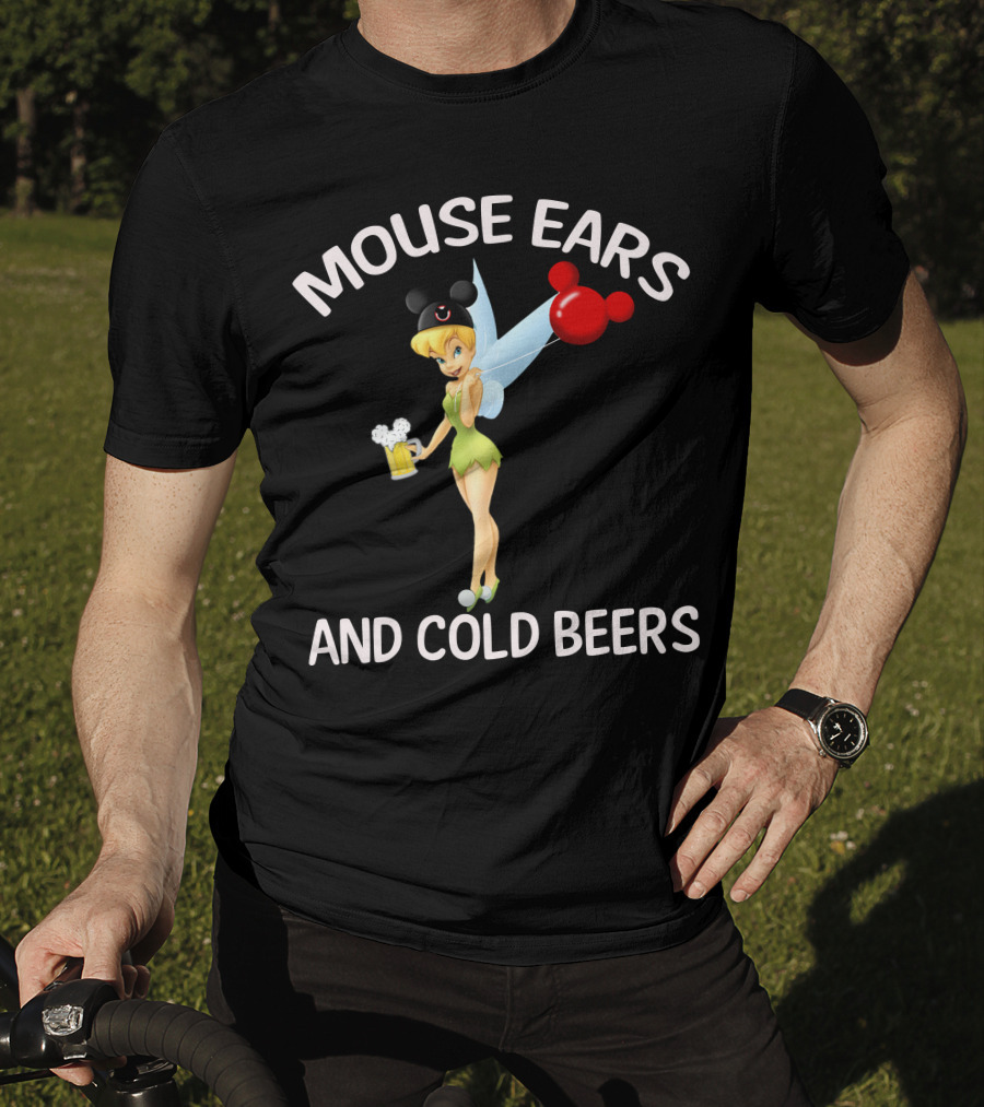 Mouse Ears And Cold Beers Tinker Bell T-Shirt