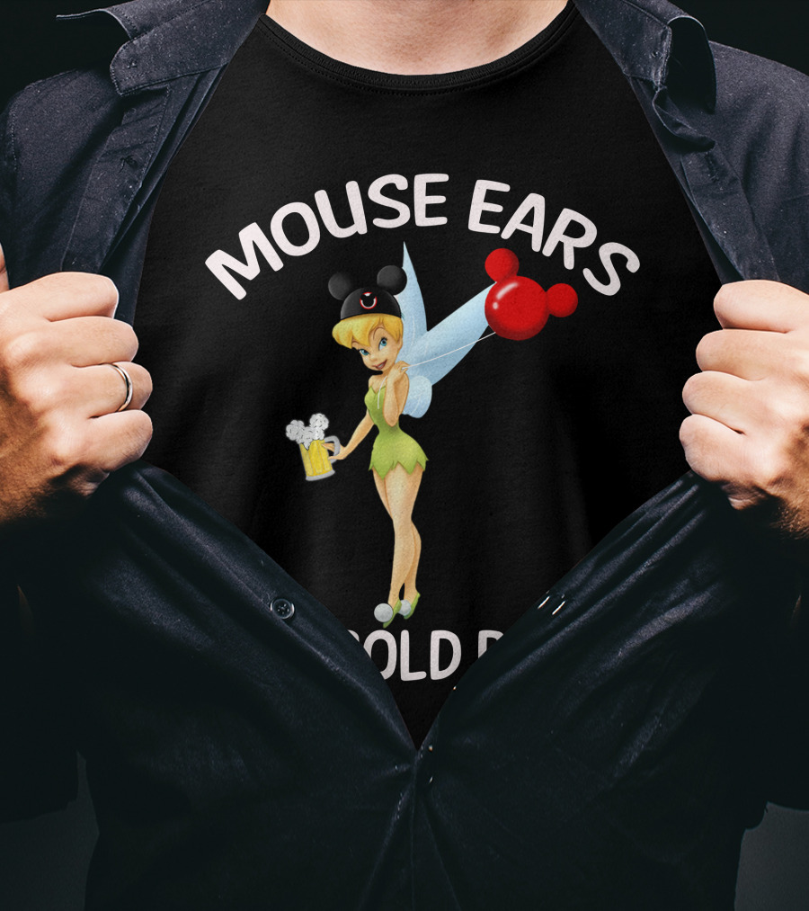 Mouse Ears And Cold Beers Tinker Bell T-Shirt