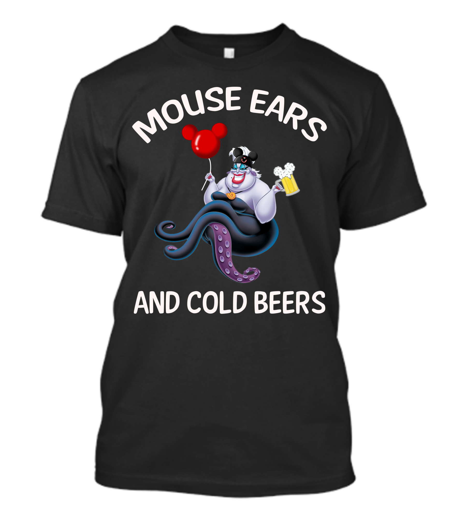 Mouse Ears And Cold Beers Ursula Balloon Beer Mug T-Shirt