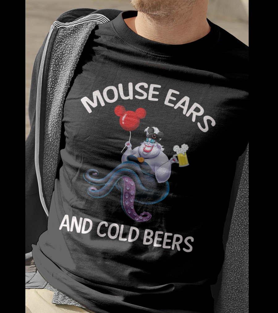 Mouse Ears And Cold Beers Ursula Balloon Beer Mug T-Shirt