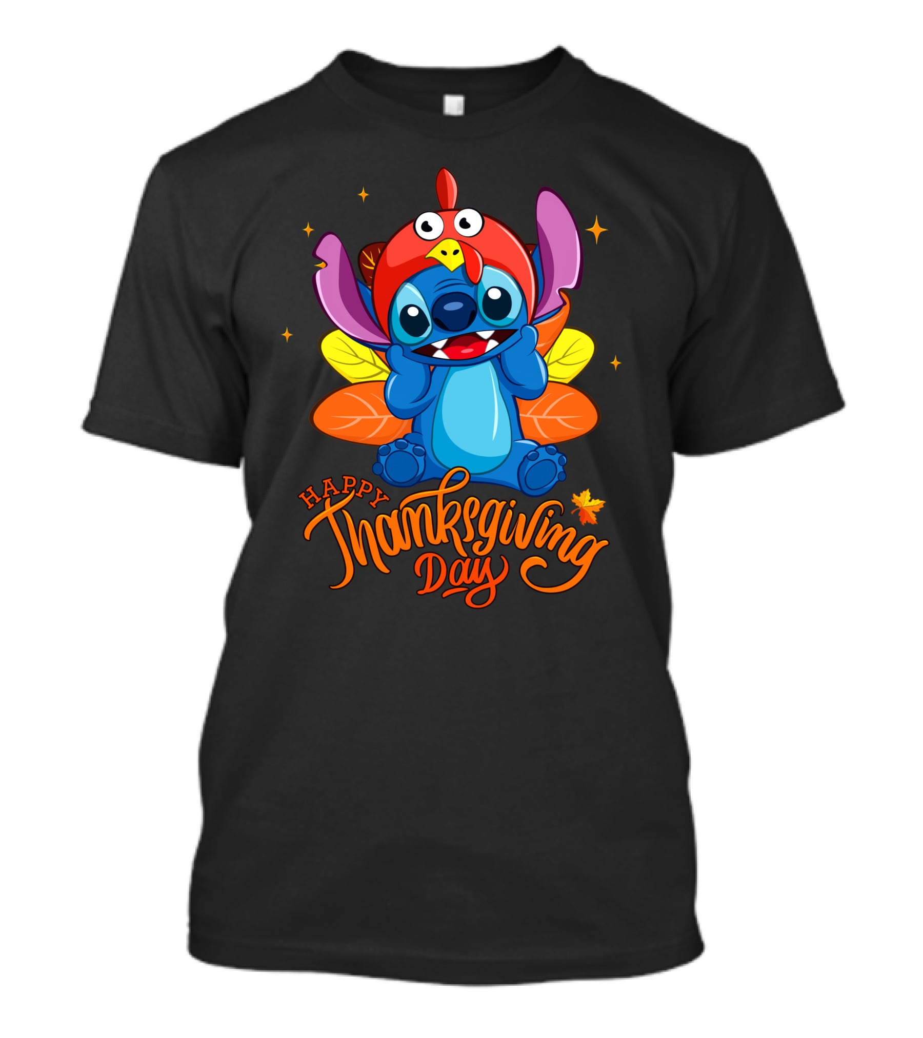 Happy Thanksgiving Day Stitch Turkey Costume T-Shirt