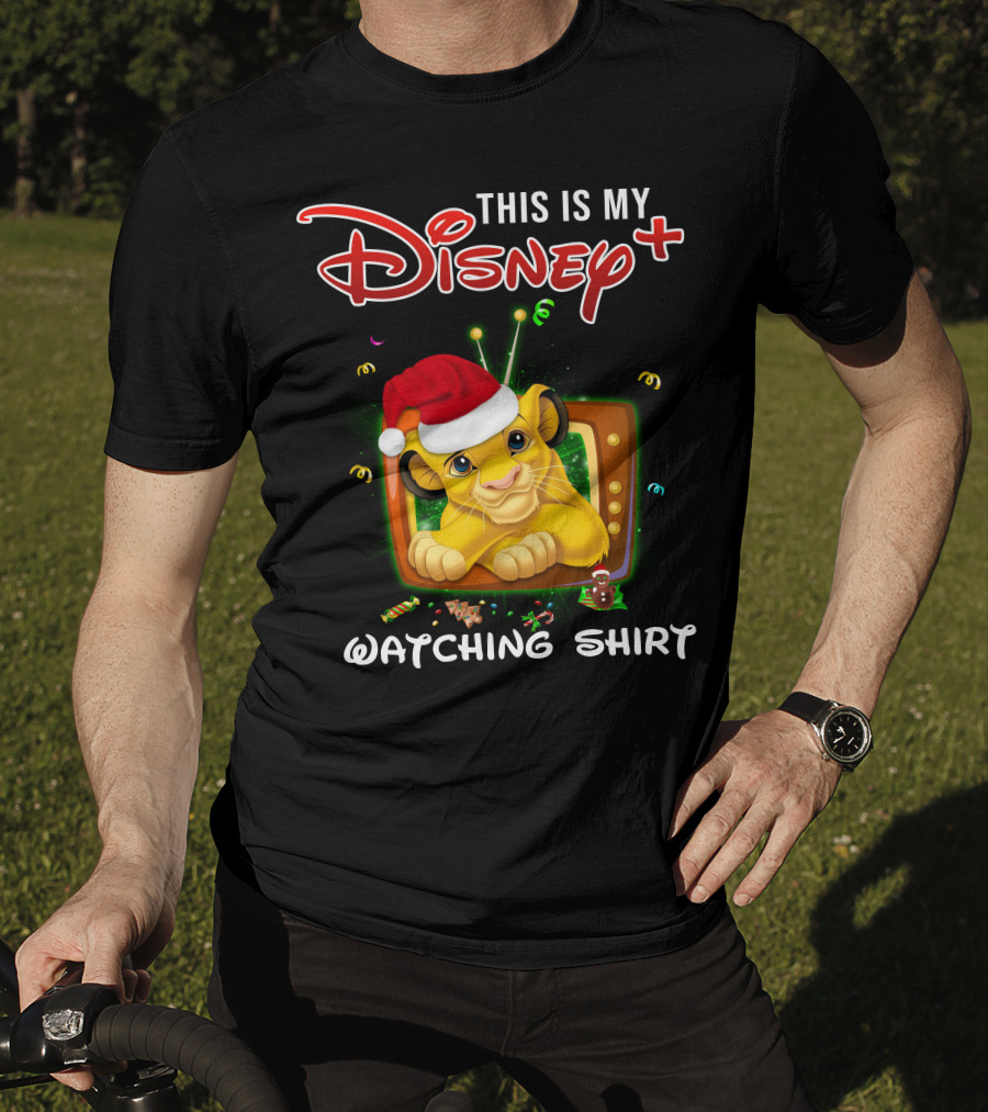 This Is My Disney+ Watching Shirt Simba Christmas T-Shirt