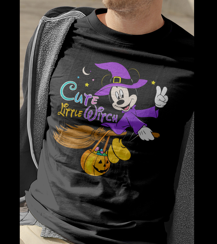 Cute Little Witch Halloween T-Shirt