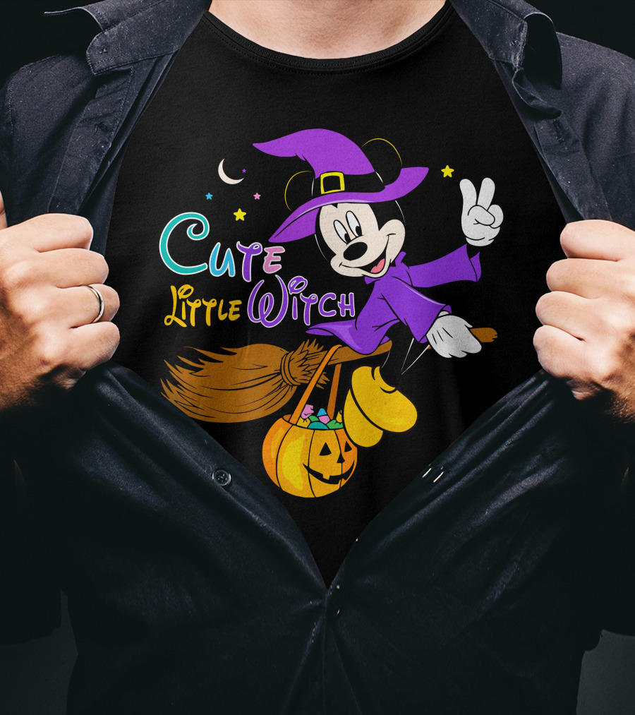 Cute Little Witch Halloween T-Shirt