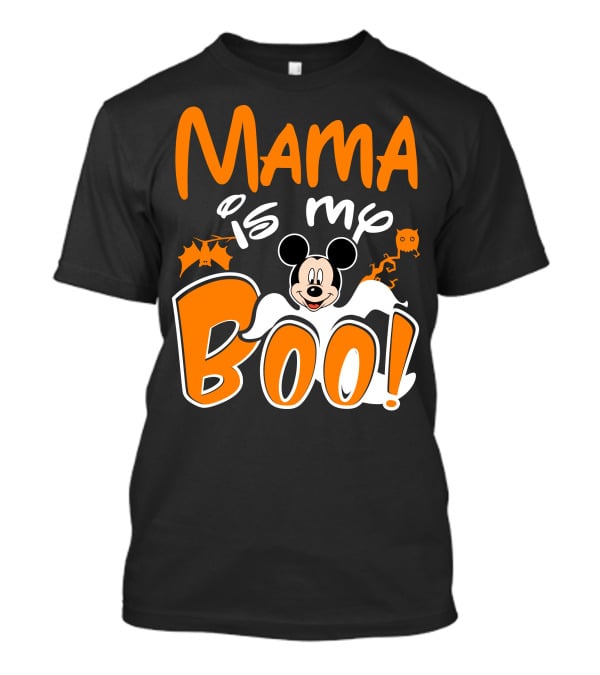 Mama Is My Boo Halloween Mickey Mouse Ghost T-Shirt