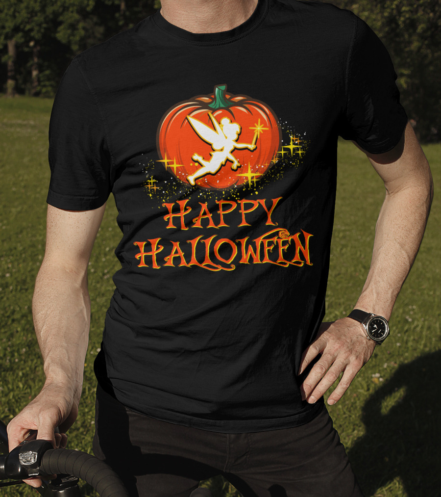 Happy Halloween Pumpkin Fairy Wand Sparkles T-Shirt