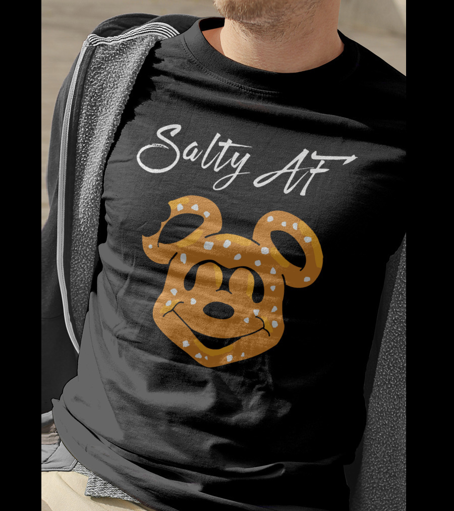 Salty Af Mickey Pretzel Style T-Shirt