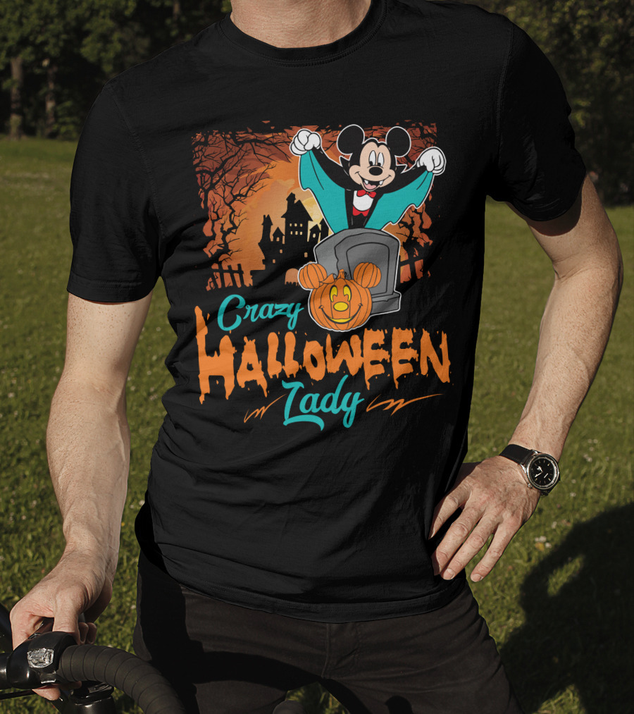 Crazy Halloween Lady T-Shirt