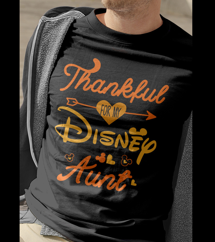 Thankful For My Disney Aunt Thanksgiving T-Shirt