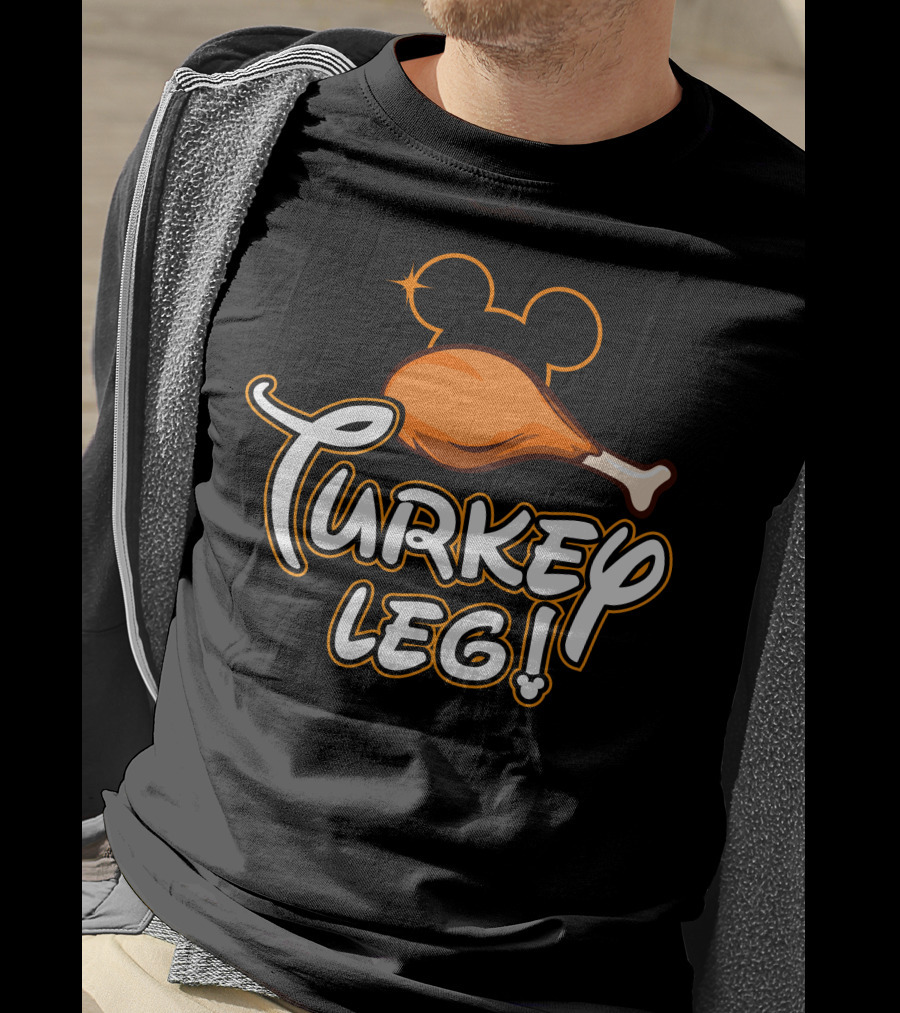 Turkey Leg Thanksgiving 29 Mickey Mouse Ears T-Shirt