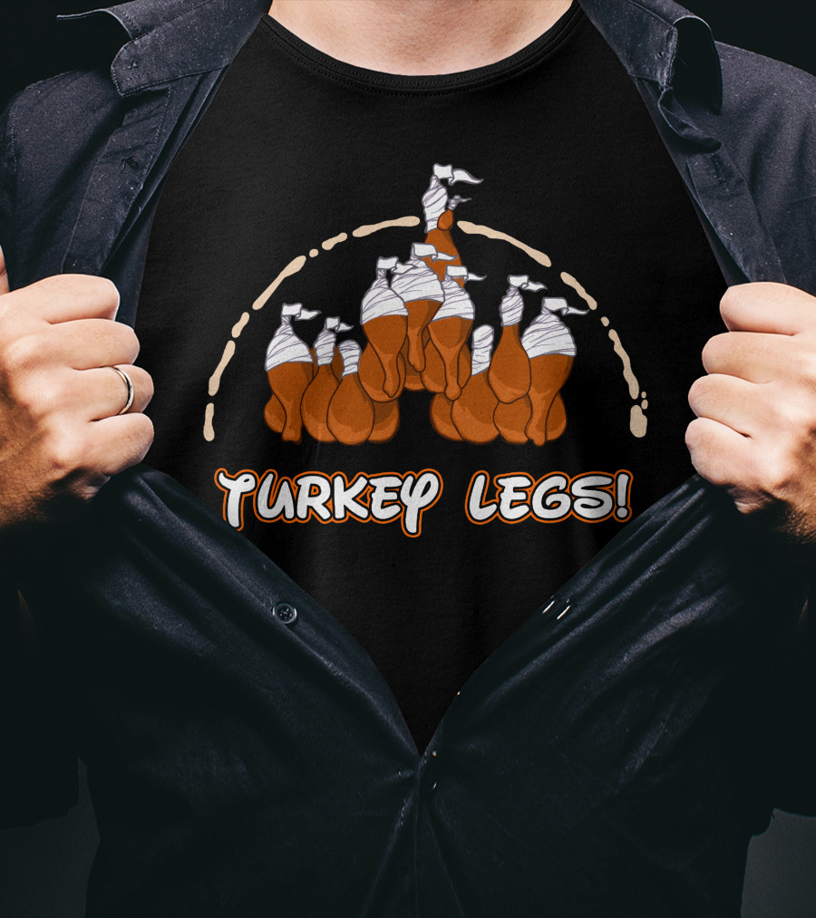 Thanksgiving 30 Turkey Legs Castle T-Shirt