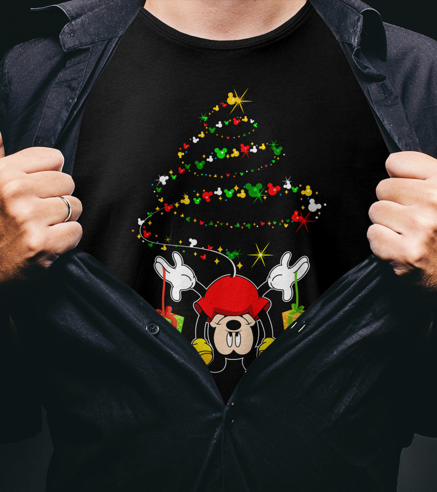 Merry Christmas 102 Holiday Cartoon Character Festive Tree T-Shirt