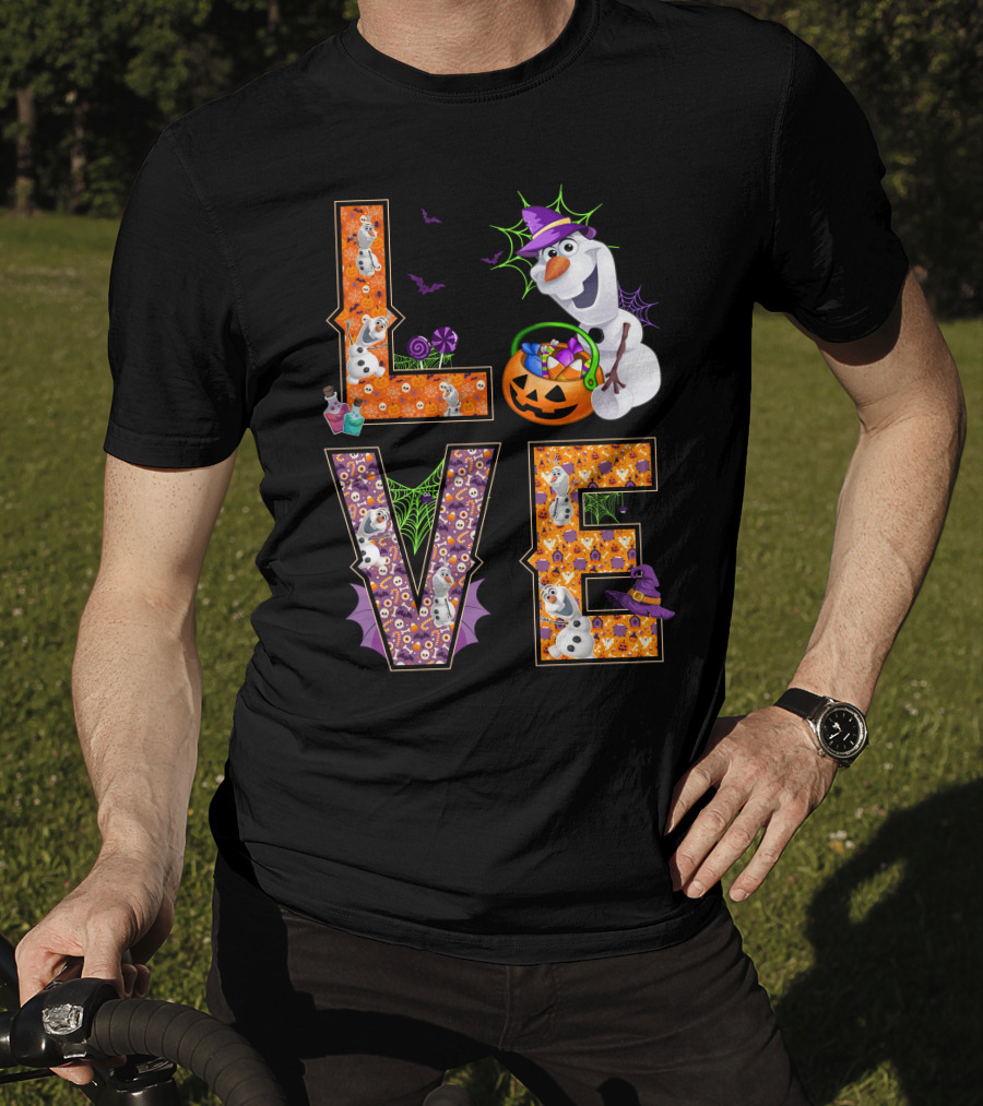 Love Olaf Halloween Magic Pumpkin Candy Fun T-Shirt