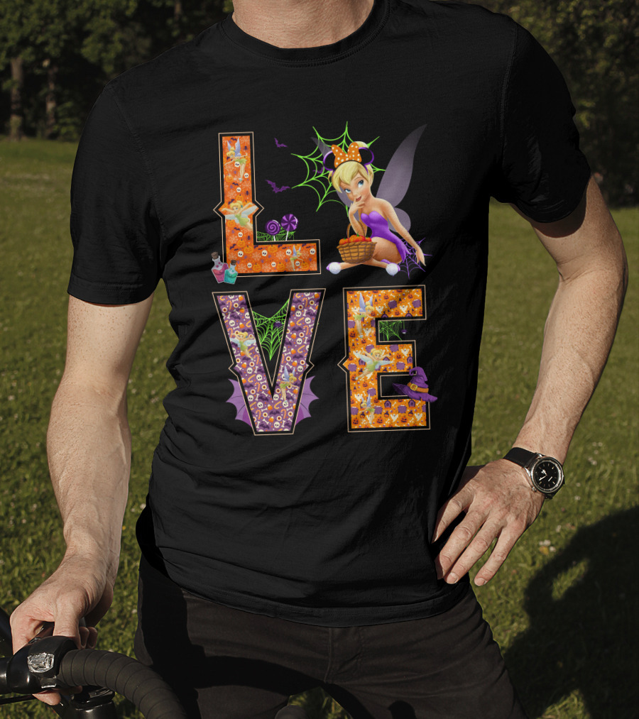 Love Tinkerbell Halloween Theme T-Shirt