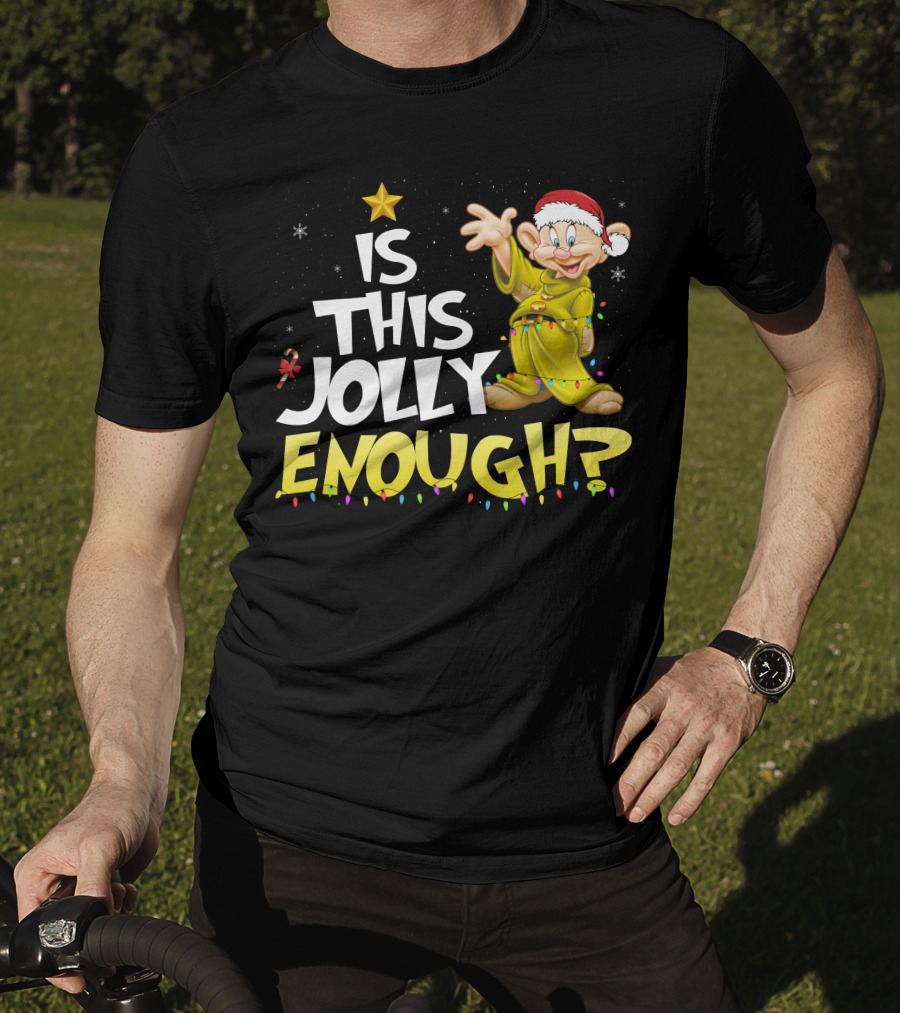 Is This Jolly Enough Dopey Christmas Lights T-Shirt