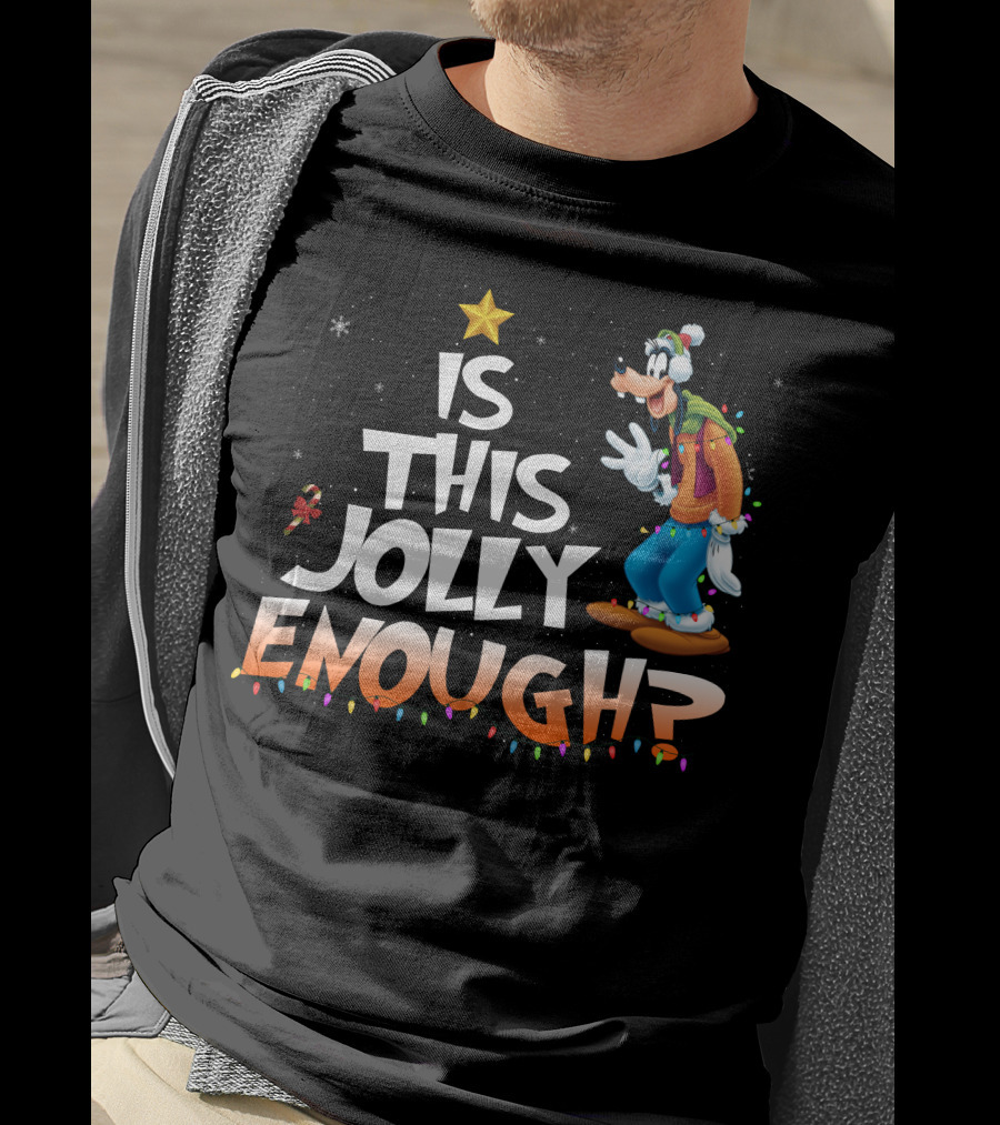 Goofy Is This Jolly Enough Christmas Lights T-Shirt