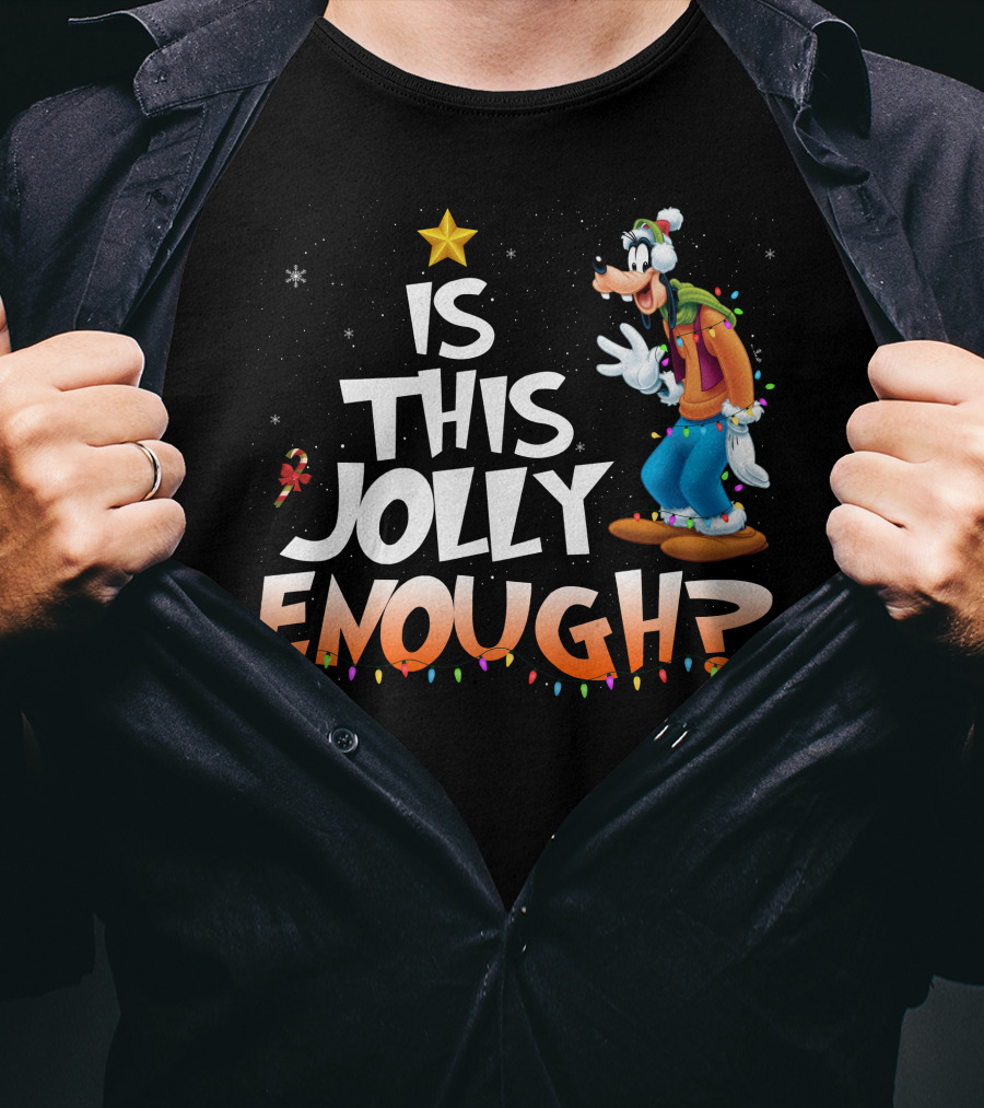 Goofy Is This Jolly Enough Christmas Lights T-Shirt