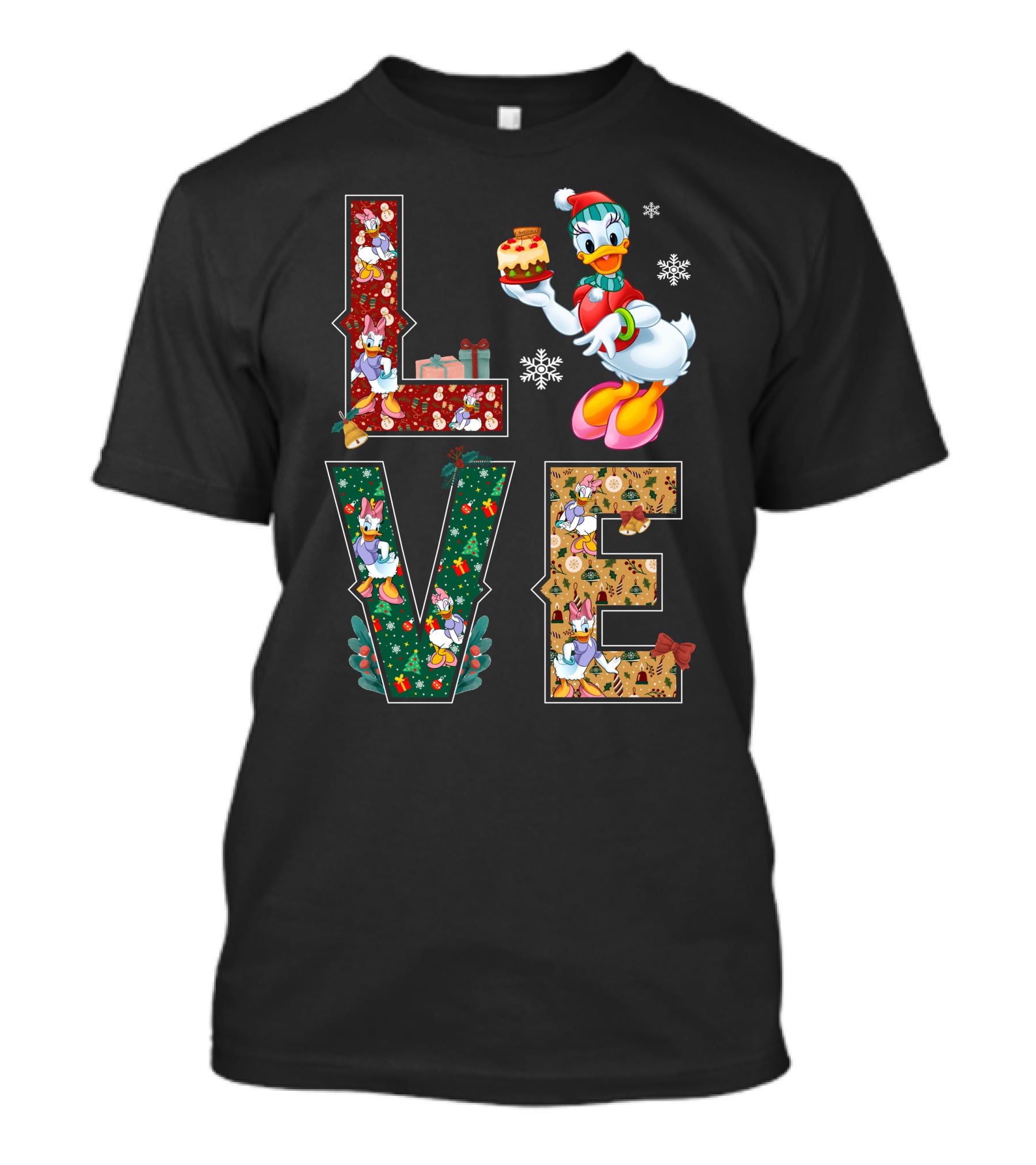 Daisy Duck Christmas Love Holiday Theme T-Shirt