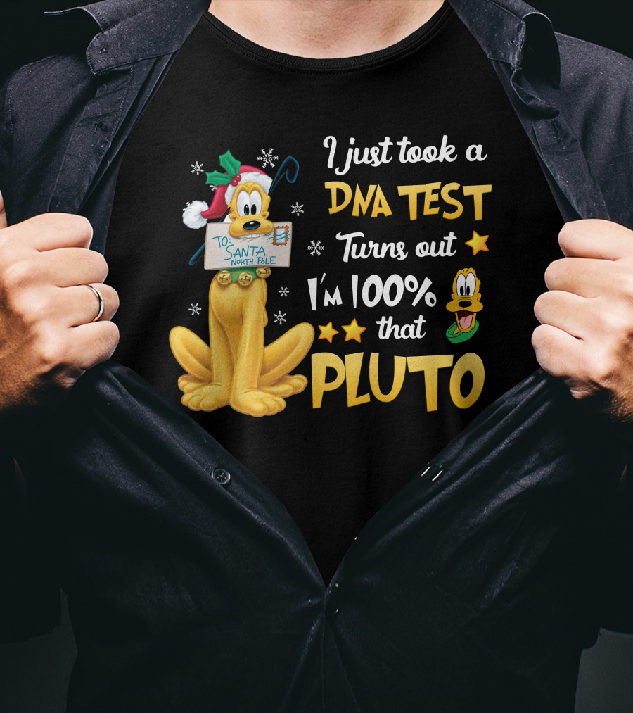 I Just Took A Dna Test Turns Out I'm 100% That Pluto Santa North Pole T-Shirt