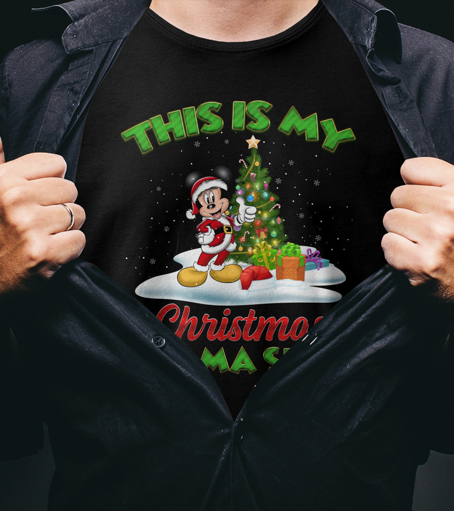 This Is My Christmas Pajama Shirt Mickey T-Shirt