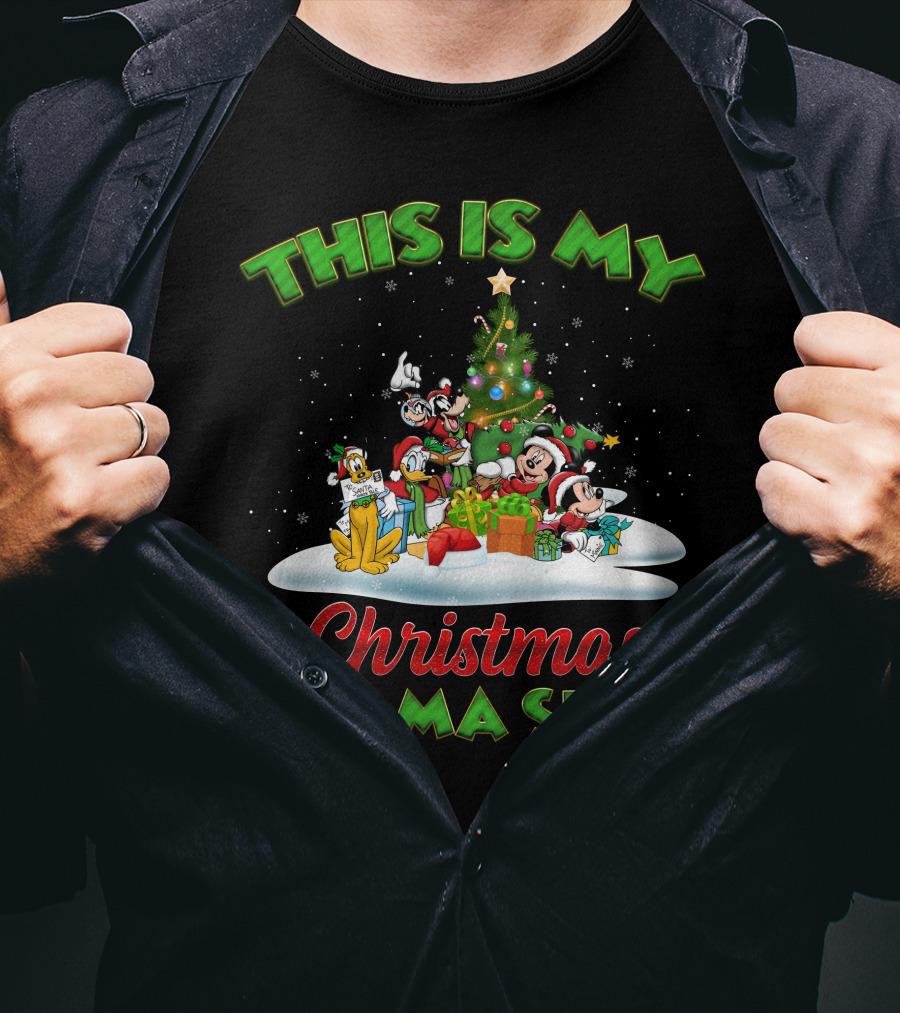 This Is My Christmas Pajama Shirt Mickey And Friend Christmas T-Shirt