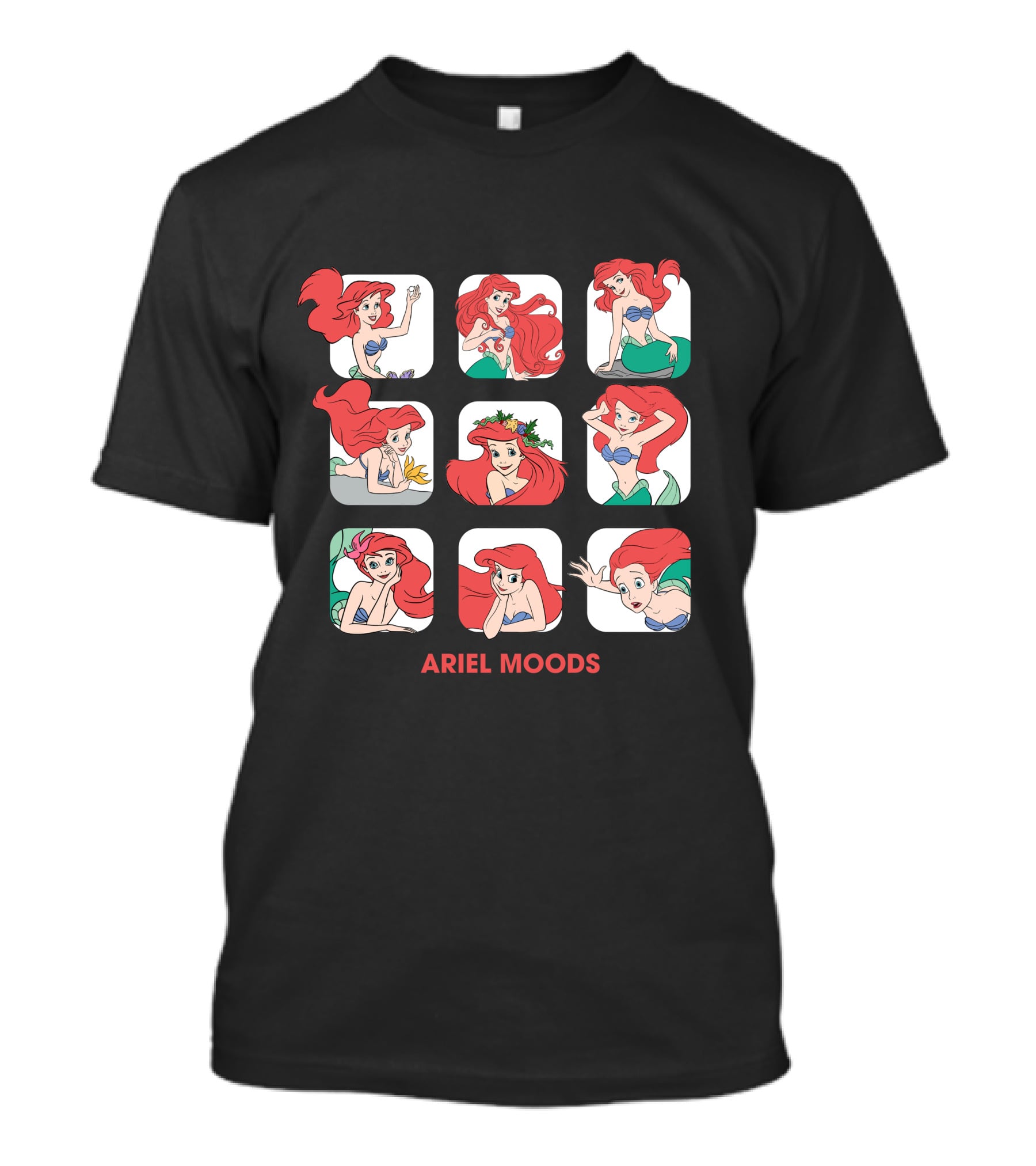 Ariel Moods Disney The Little Mermaid Expressions T-Shirt